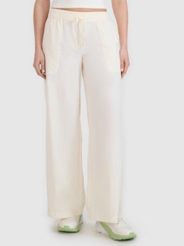 4F Spodnie damskie casual z szerokimi nogawkami 4FWSS25TTROF1012-11S Biały Roz. S - 4F