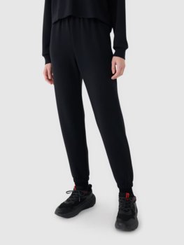 4F Spodnie damskie dresowe joggery z modalem 4FWSS25TTROF1010-20S Czarny Roz. M - 4F