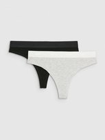 4F STRINGI FIGI DAMSKIE F031 CZARNE SZARE (2pak) ROZMIAR S 4F