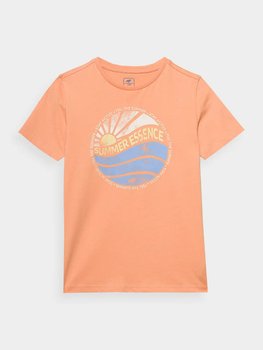 4F, T-shirt  chłopięcy, m1135, koralowy, Rozmiar 140 (59417293 ) - 4F