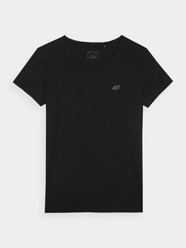 4F, T-shirt damski, basic, Czarny, Rozmiar XL (59407775 ) - 4F