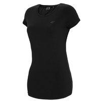 4F, T-Shirt damski, NOSH4-TSD001 20S, czarny, rozmiar XS 4F
