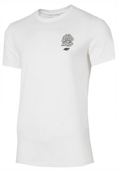 4F T-Shirt Koszulka Męska Tsm067 Biała Xl - 4F