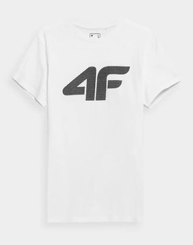 4F, T-shirt męski, basic, biały, XL (59408055 ) - 4F