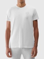 4F T-shirt męski bawełniany 4FRSS24TTSHM2536-10S Biały Roz. XL Inna marka