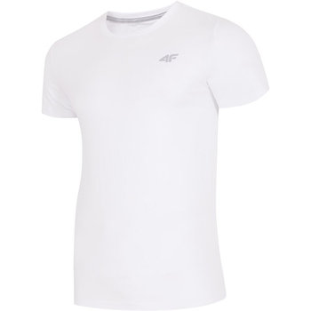 4F, T-shirt męski, H4L19-TSM002 10S, biały, rozmiar M - 4F