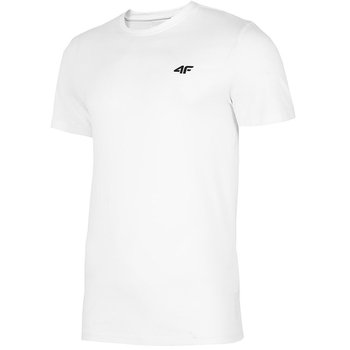 4F, T-Shirt męski, NOSH4-TSM003 10S, biały, rozmiar L - 4F