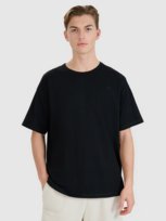 4F T-shirt oversize gładki uniseks 4FWSS25TTSHU1972-20S Czarny Roz. S 4F