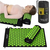 4FIZJO, Mata do akupresury z poduszką Acupressure Mat, zielony