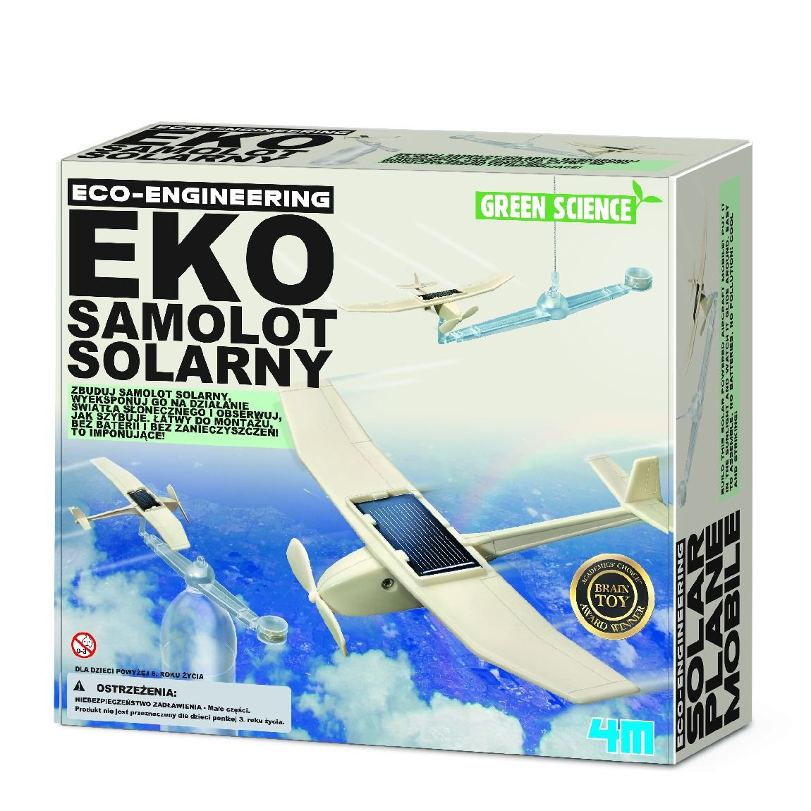 4M, zabawka naukowa Eko Samolot Solarny
