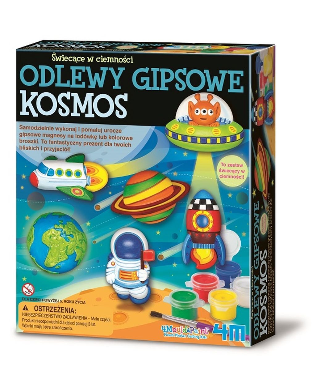 4M, zestaw kreatywny, Odlewy gipsowe, Kosmos