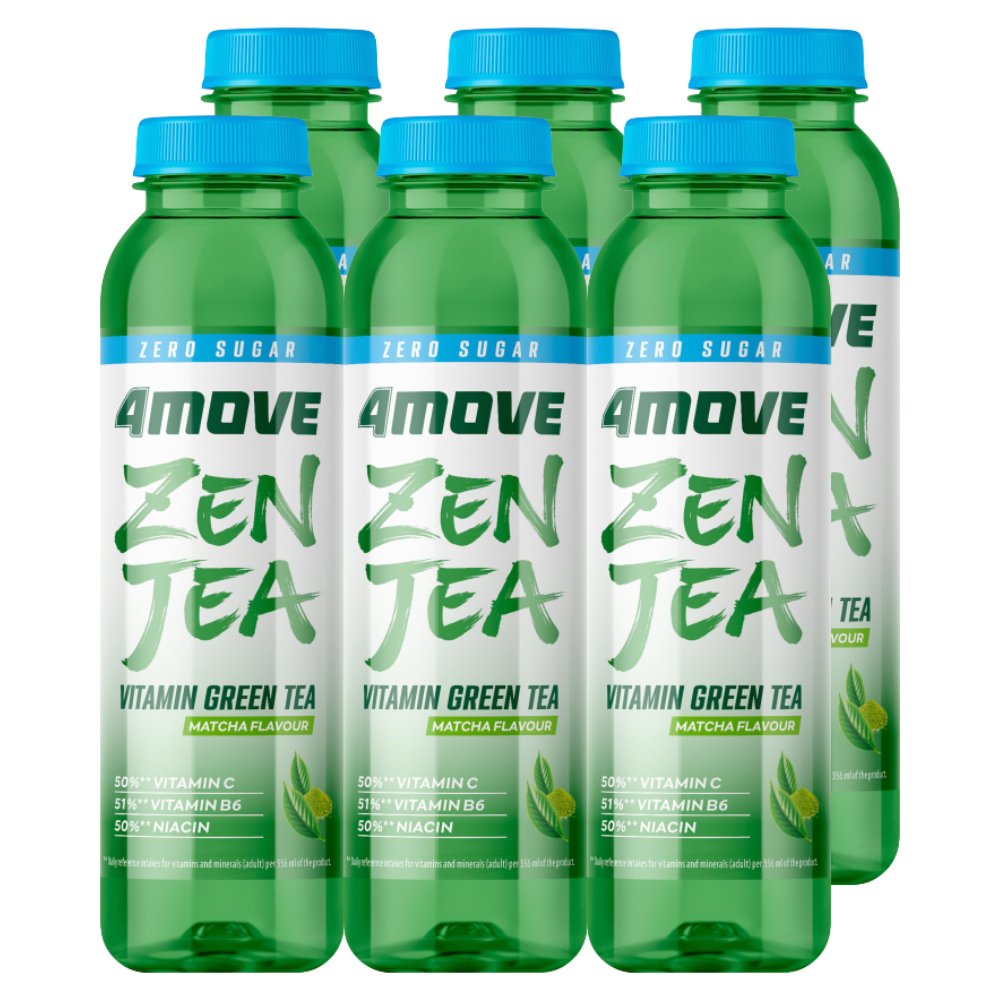 4Move Zero Sugar Zen Tea Napój herbaciany niegazowany 556 ml x 6 sztuk ...