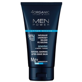 4organic, Men Power, Naturalny łagodzący balsam po goleniu Sensitive, 150 ml - 4Organic