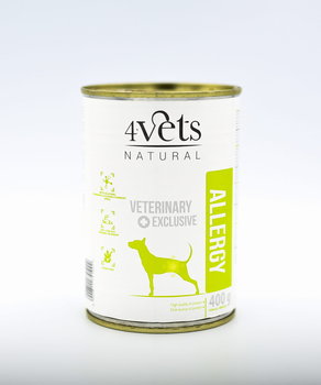 4Vets Natural Dog Allergy 6 x 400 g - mokra karma w puszce dla psa