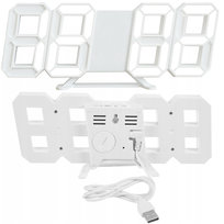 4w1 Zegar cyfrowy LED 3D STRADO ścienny stojący budzik termometr data alarm Inna marka