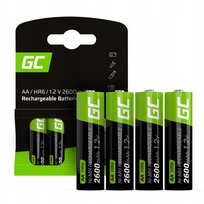 4X Akumulatorki Aa R6 2600Mah Green Cell Baterie Do Lamp Solarnych Paluszki Greencell