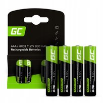 4X Akumulatorki Aaa R3 800Mah Green Cell Baterie Do Lamp Solarnych Paluszki Greencell