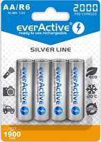 4x AKUMULATORKI BATERIE DO ŁADOWANIA EVERACTIVE R6 AA 2000mAh READY TO USE