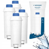4X Filtr Wkład Wessper Aqualunga Do Ekspresu Delongi