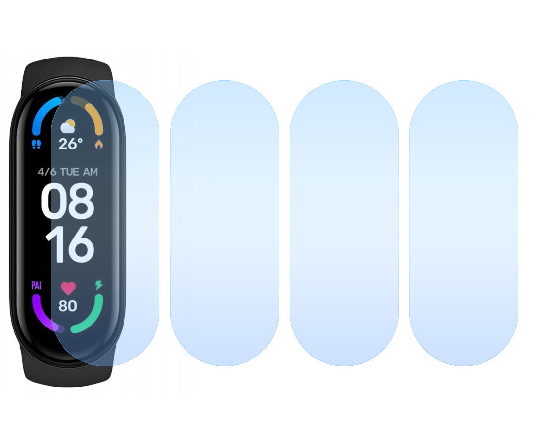 Folia hydrożelowa do Xiaomi Mi Band 6 - apgo Smartwatch Protection Ochrona na ekran smartwatcha - apgo Sklep