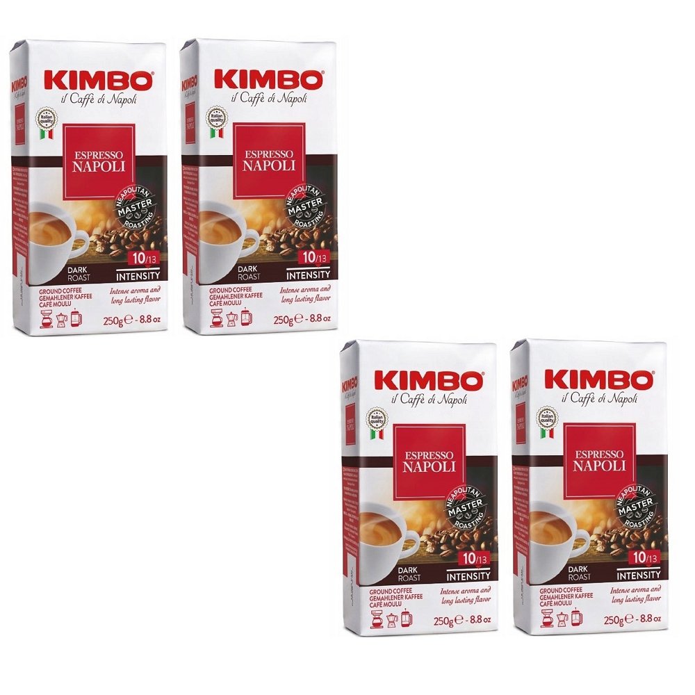 4x Kawa mielona KIMBO Espresso Napoletano Coffee Ground 250 g