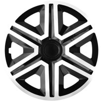 4X Kołpaki Samochodowe 16'' Action Black White