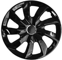 4x Kołpaki Stig 15 cali Czarne Lakierowane