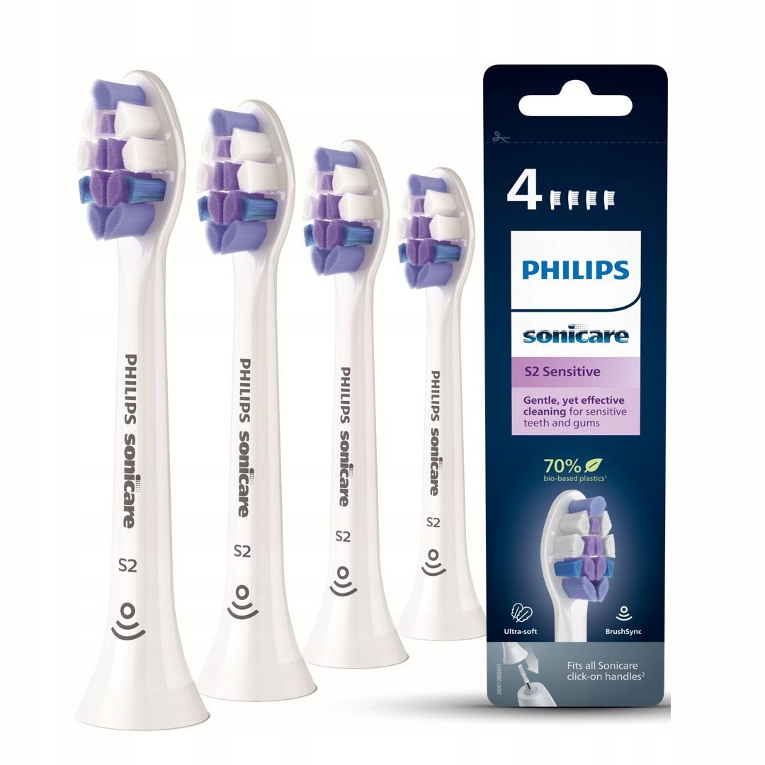 4x końcówki Philips Sonicare S2 Sensitive HX6054/10