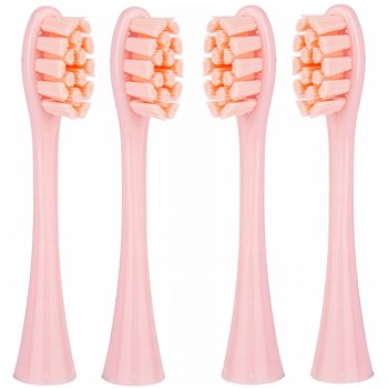 4x końcówki RÓŻOWE do szczoteczki sonicznej Oclean SE / X / X PRO / X PRO Elite / X PRO Digital / X10 / One / Air / Z / F1 / FLOW / Endurance - Reptila - Reptila