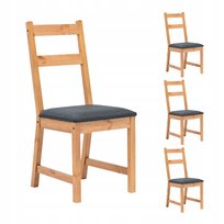 4x Krzesło tapicerowane do jadalni salonu drewniane kuchenne solidne