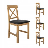 4x Krzesło tapicerowane do jadalni salonu drewniane kuchenne solidne