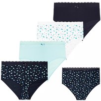 4X MAJTKI DAMSKIE FIGI MAXI BAWEŁNIANE W KWIATUSZKI WYGODNE MORAJ XL
