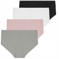 4X MAJTKI DAMSKIE FIGI Z WYSOKIM STANEM MAXI BIKINI GŁADKIE MORAJ M Moraj