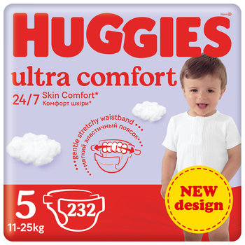 4x Pieluchy HUGGIES Ultra Comfort rozmiar 5 (12-22kg) 58 szt - Huggies