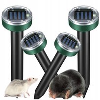 4X Silny Odstraszacz Solarny Kretów Nornic Gryzoni Na Krety Nornice Myszy