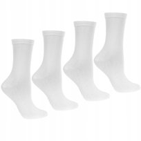 4X Skarpetki Damskie Długie Bawełniane Skarpety Białe Ciepłe Moraj 38-41