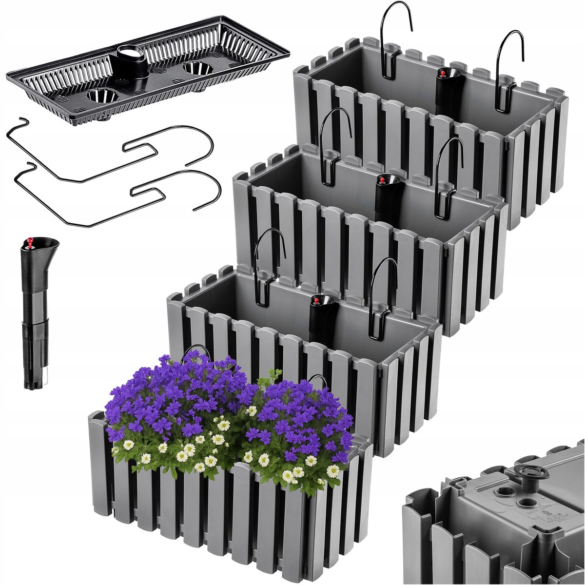 blumenkasten berberis 80 Cultivation Box Barberry 80  Taupe  Trdgrdsdags