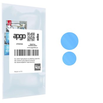 4x Szkło hybrydowe na aparat obiektyw kamerę 9H do Motorola Edge 40 - apgo hybrid Camera Lens Protector - apgo