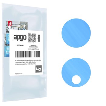 4x Szkło hybrydowe na aparat obiektyw kamerę 9H do Oppo A38 - apgo hybrid Camera Lens Protector - apgo