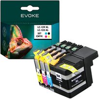 4x Tusz do drukarki Brother LC 129 125 XL czarny + trzy kolory LC129 LC125