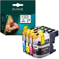 4x Tusz do drukarki Brother LC 227 225 XL czarny + trzy kolory LC227 LC225