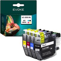 4x Tusz do drukarki Brother LC-3213 XL | czarny + zestaw kolorów | LC3213