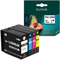 4x Tusz do drukarki Canon PGI2500 czarny + zestaw kolorów XL | PGI 2500 CMYK