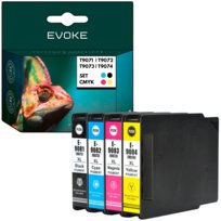 4x Tusz do drukarki Epson czarny + zestaw kolorów | T9071 T9072 T9073 T9074