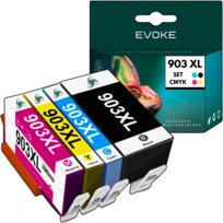 4x Tusz do drukarki HP 903 XL | czarny + komplet kolorów