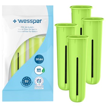 4X Wkład / Filtr Wessper (Zamiennik) Do Butelek Filtrujących Dafi Limonkowy - Wessper