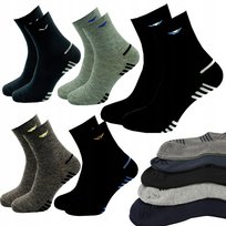 5 Par Skarpety NIEUCISKOWE Męskie Długie Skarpetki Bawełna 95% 40-43