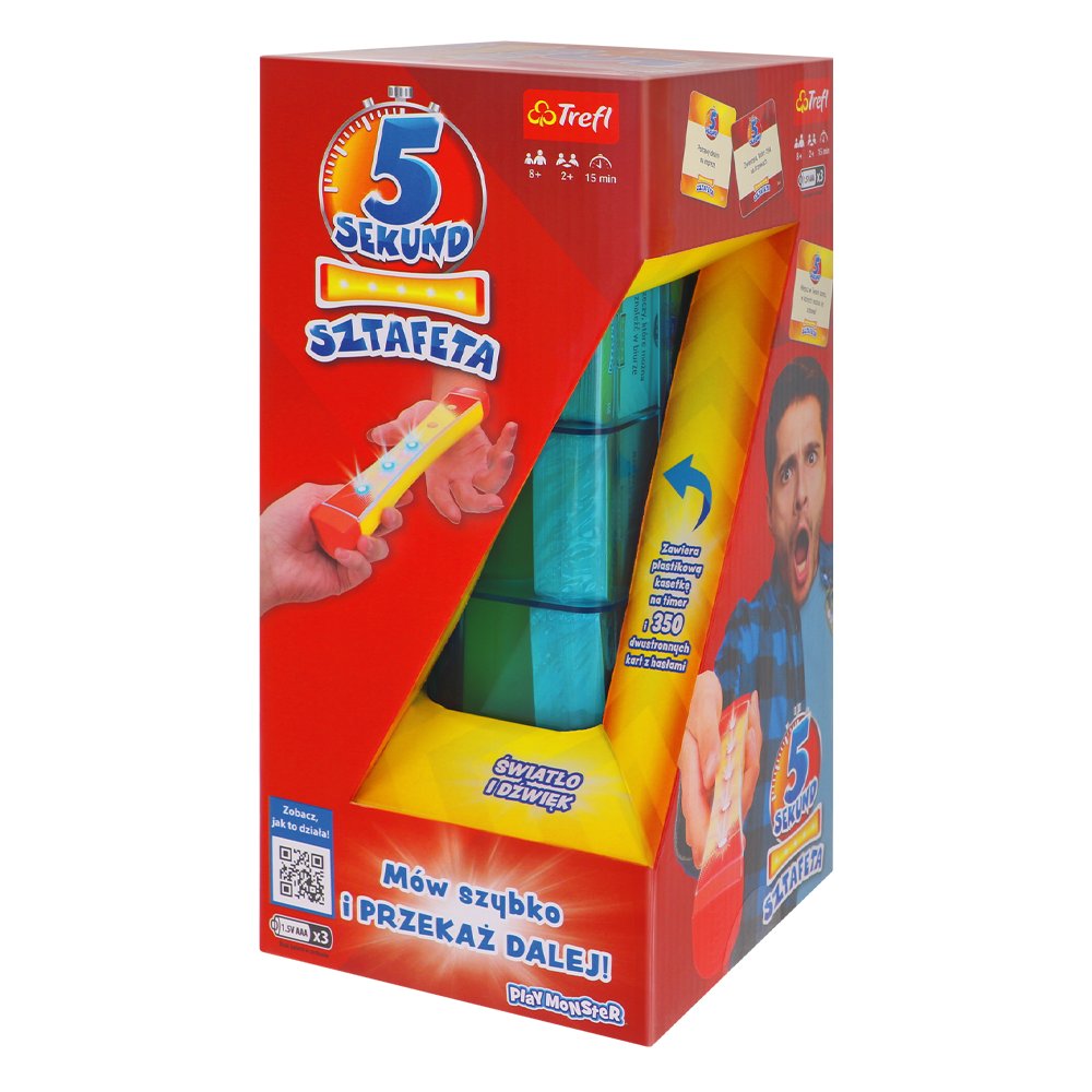 5 sekund sztafeta, gra planszowa, Trefl