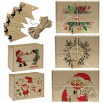 5 Szt. Kartony Prezentowe Świąteczne Na Prezent