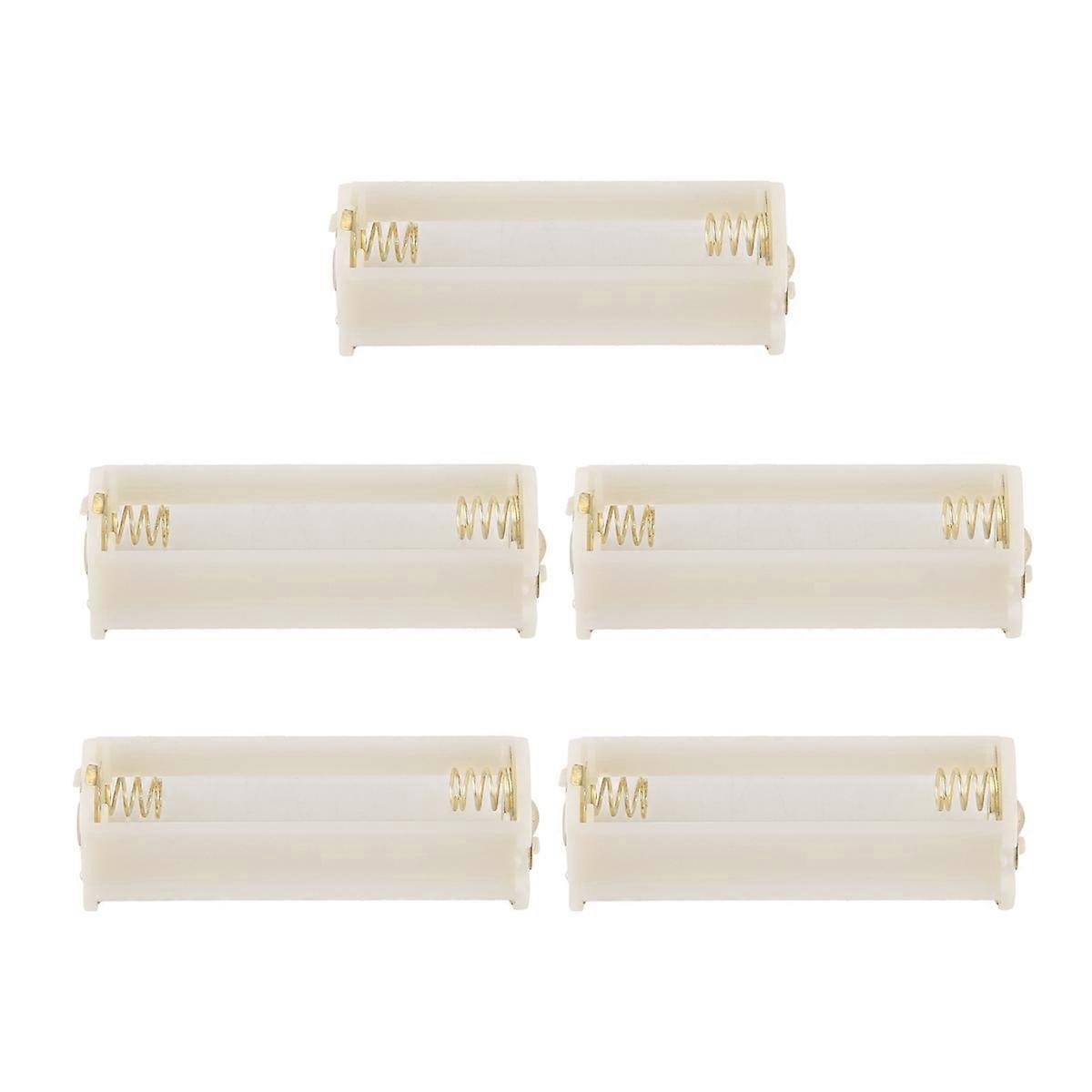 5 szt. okrągłych etui na baterie AAA 3 x 1,5 V, białe - Inna marka ...